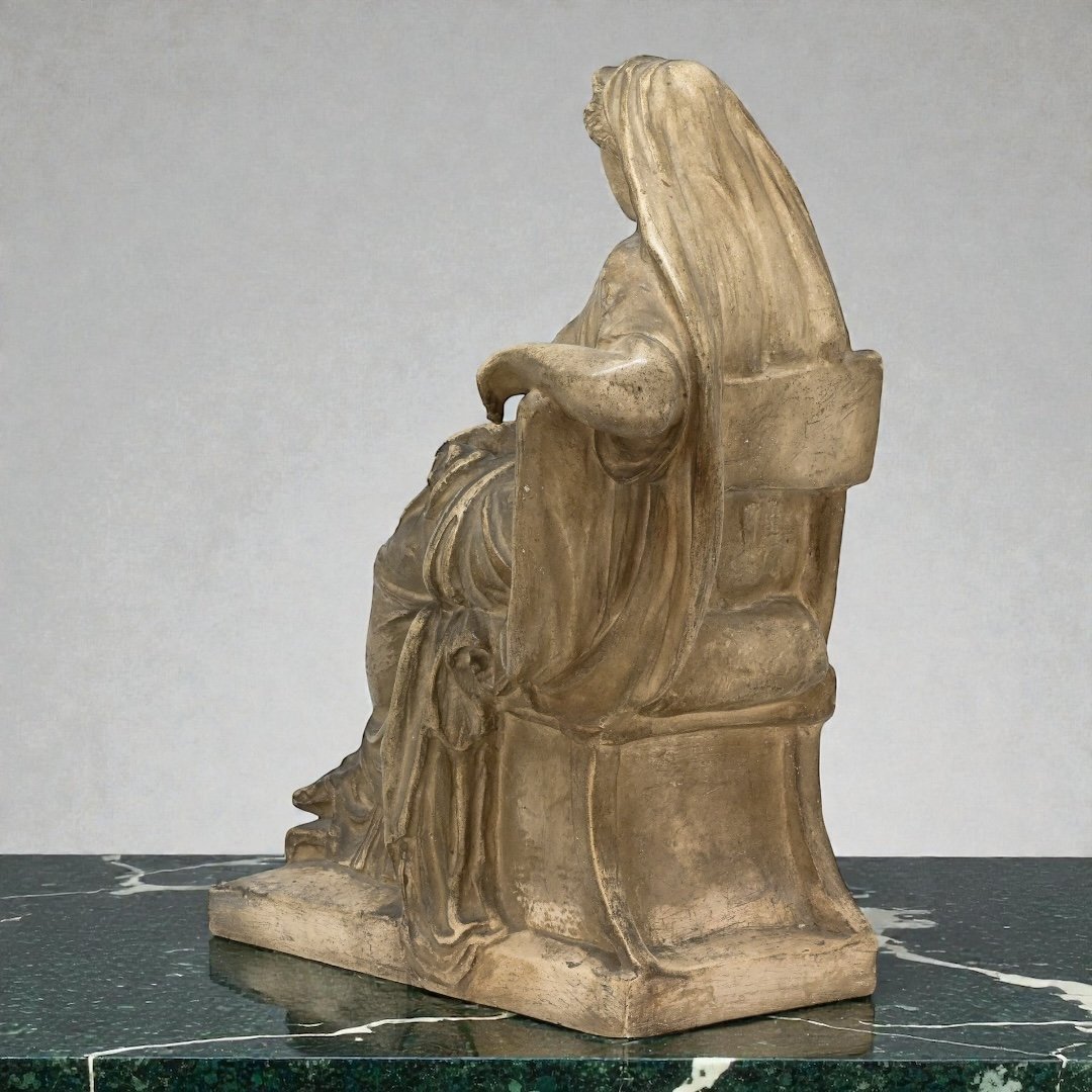 Figura di Donna in Stile Neoclassico - Italia XIX Secolo-photo-1